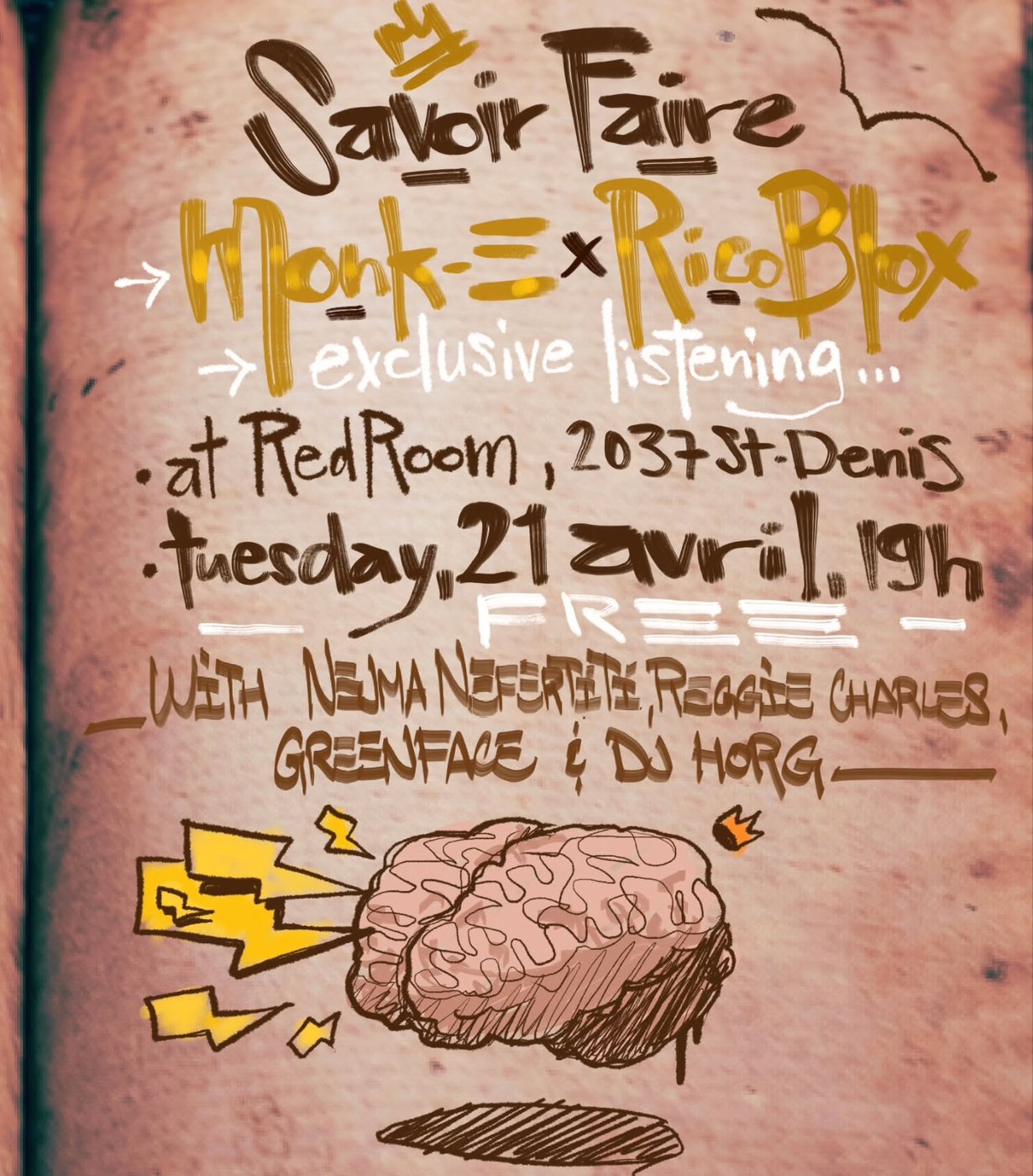 Latest event flyer